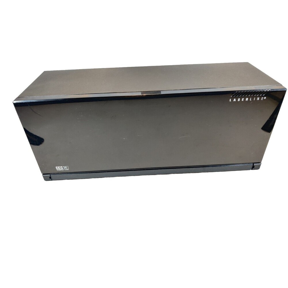 Vintage Laserline 36 CD Storage Case Holder Wall Mountable with Drop Down Door